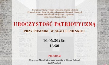 Uroczystość patriotyczna przy pomniku w Skałce Polskiej