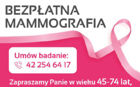 Bezpłatna mammografia - 16 stycznia 2025 r.