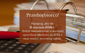 Przypomnienie dla przedsiębiorców