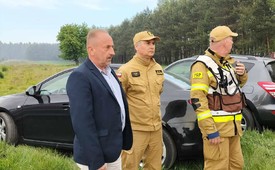 Podziękowania Burmistrza Miasta i Gminy Łopuszno  za szlachetne niesienie pomocy podczas pożaru lasu w Snochowicach
